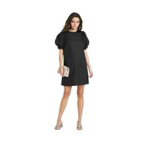 Target A New Day Black Puff Sleeve Short Shift Dress Short Length Size XXL